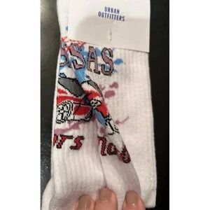 Urban Outfitters Motor Cross Racing Socks Graphic Crew Hard To Find OSFM